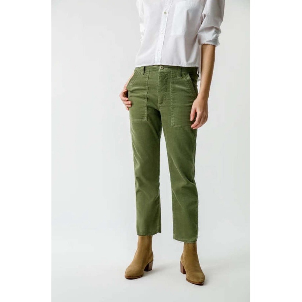 AMO Corduroy Easy Army Trouser Pants Size 25 Frayed Hem